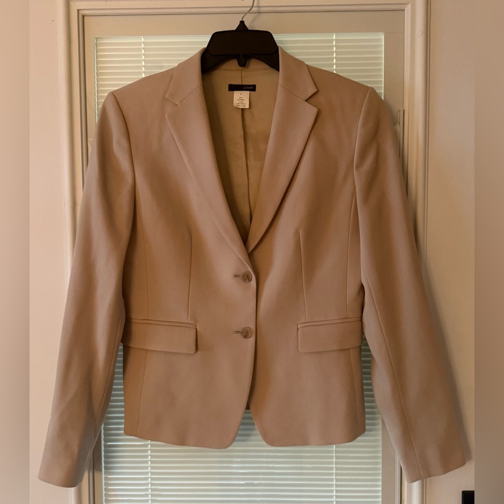 J. Crew Women's Beige Blazer 💯 wool